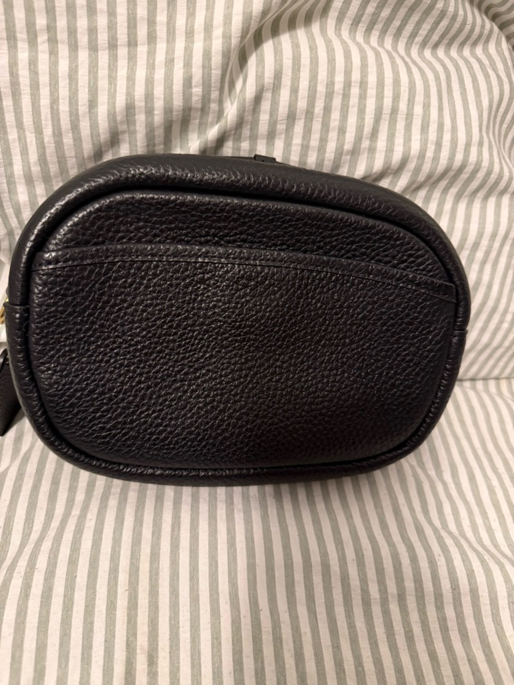 Coach Black Pebbled Leather Crossbody Camera Bag with Gold Hardware - Picture 3 of 6